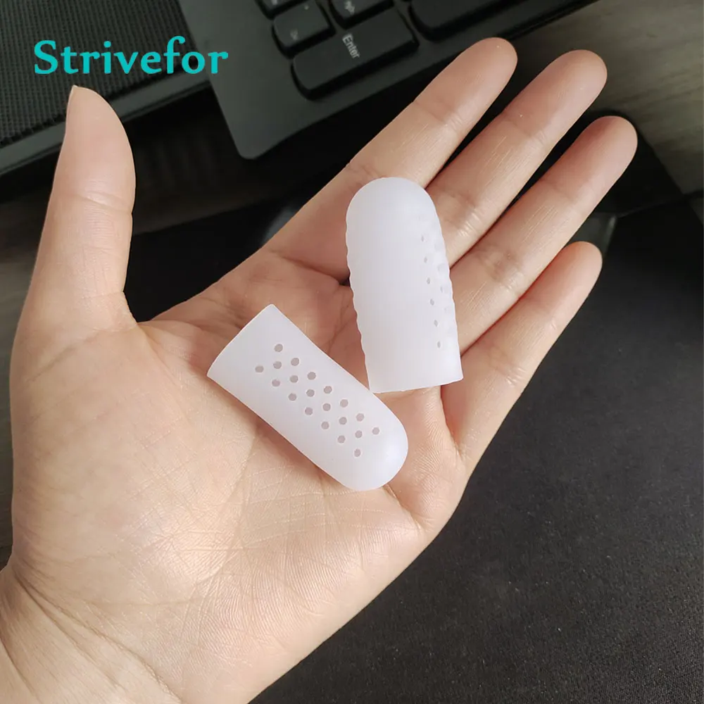 

6pcs S Breathable Silicone Fingers Toe Protector Separators Gel Covers For Calluses Blisters Corn Pain Relief Foot Care Tool