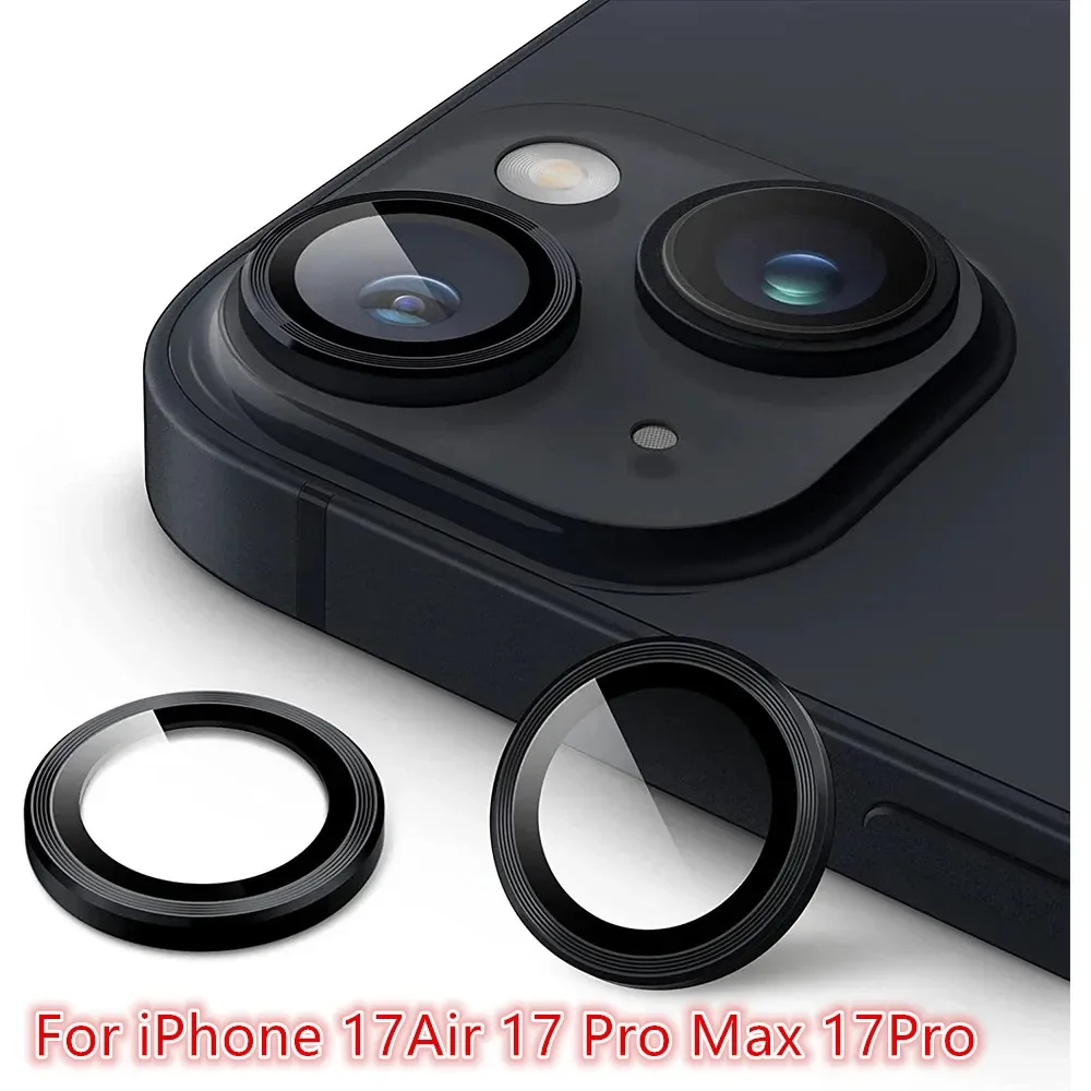 

3D Camera Lens Protector For iPhone 17Air 17 Pro Max 17Pro iPhone16 16Pro 15Pro 14Pro 16Plus Tempered Glass Protection Cover