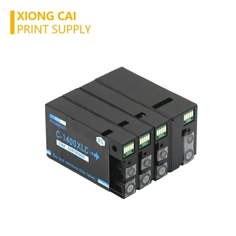 4X kompatybilne wkłady atramentowe XiongCai do drukarek Canon PGI 1400 MAXIFY MB2040 MB2340 MB2140 MB2740 PGI-1400 PGI1400 XL