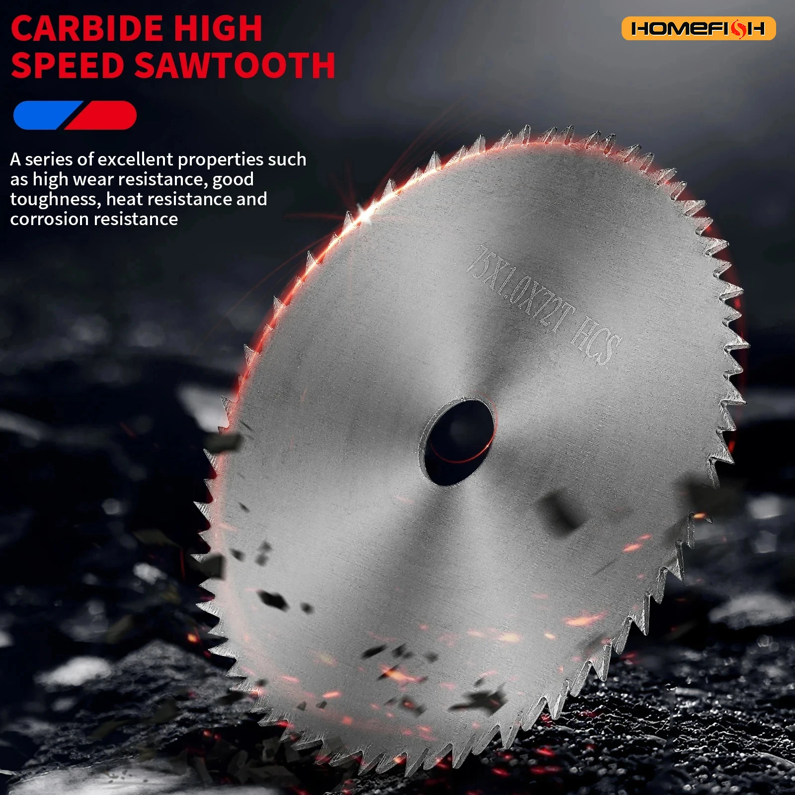 3 Inch Carbide Circular Saw Blade 72T for Wood Plastic Cutting Power Tool Accessories