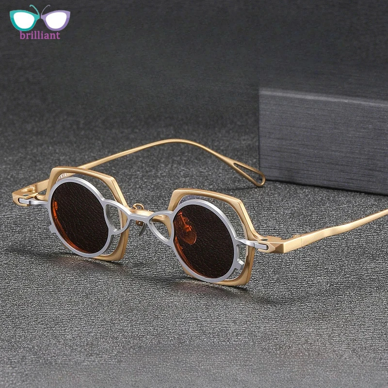 New Magnetic Pure Titanium Sunglasses for Men and Women Polarized Trendy Style Can Be Paired with Myopia  Prescription Glasses