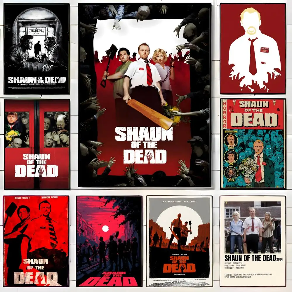 Póster de la película de comedia Shaun of the Dead, impresión artística para pared, mural decorativo, decoración del hogar, regalo sin marco