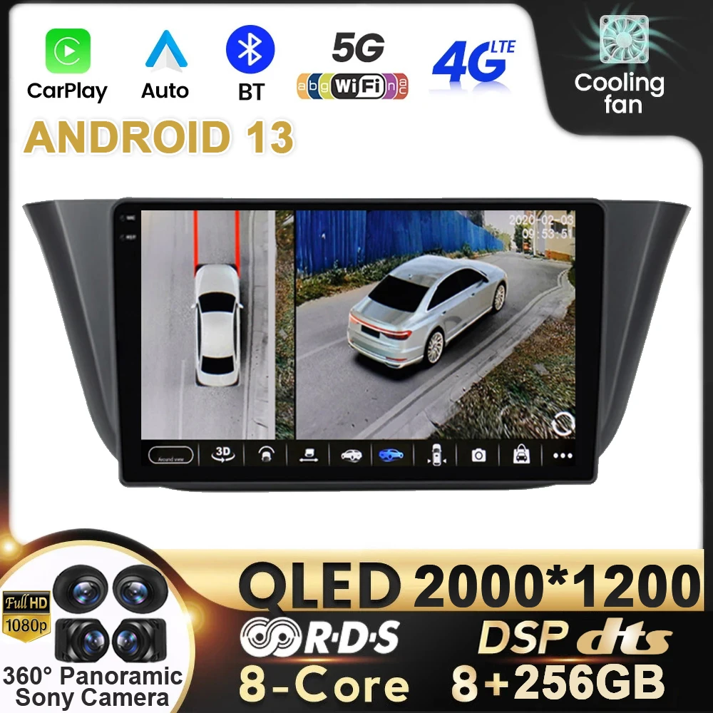 

9" Android 13 Car Radio For Lveco Daily 2013-2021 QLED Multimedia Video Navigation Player DSP WIFI 4G LTE carplay Auto GPS BT