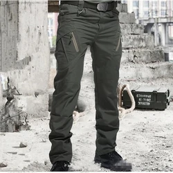 Mens Waterproof Cargo Pants Elastic Multiple Pocket Military Male Trousers Outdoor Joggers Pant Plus Size Tactical Pants Men
