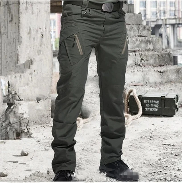 Męskie wodoodporne spodnie Cargo elastyczne wiele kieszeni wojskowe męskie spodnie Outdoor Joggers spodnie Plus rozmiar spodnie taktyczne mężczyzn