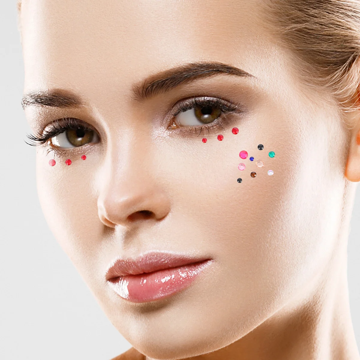 

15 Sheets Nail Art Accessories DIY Rhinestone Stickers for Face Body Eye Forehead Crystal Decor Stickers