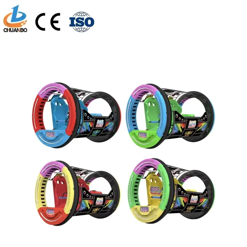 CE Certificate Commercial Outdoor 360 Degree Rotation Happy Rolling Car Wholesale Price 2 People Rotating Outdoor