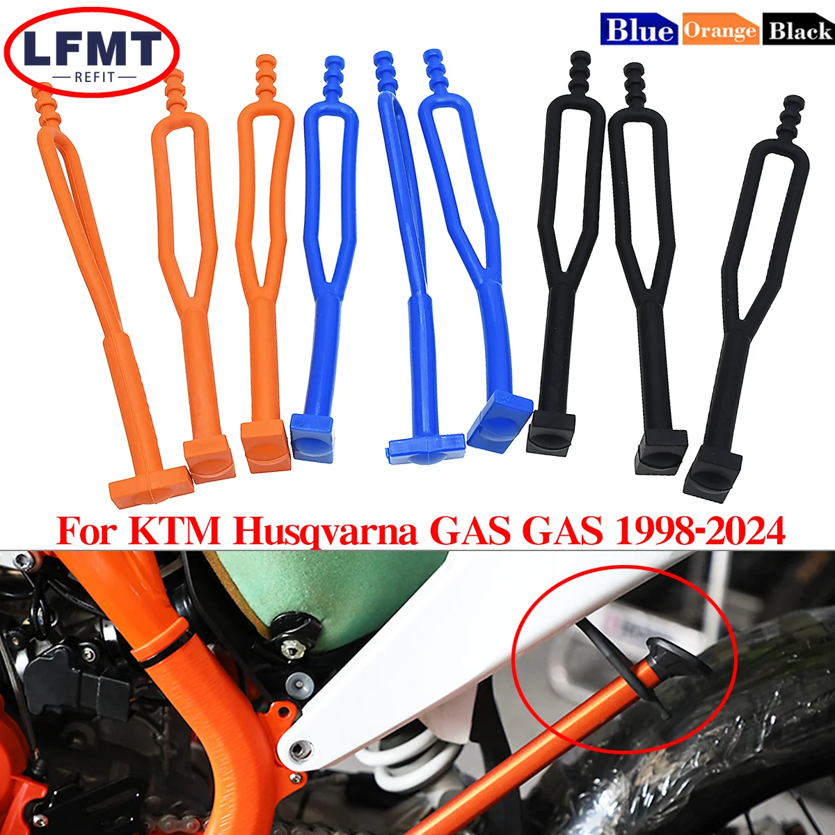 Motocross Rubber Kickstand Side Stand Strap For EXC XCF XC XCFW EXCF XCW TPI 6Days 125 250 350 450 500 300 Husqvarna TE FE TC FC 