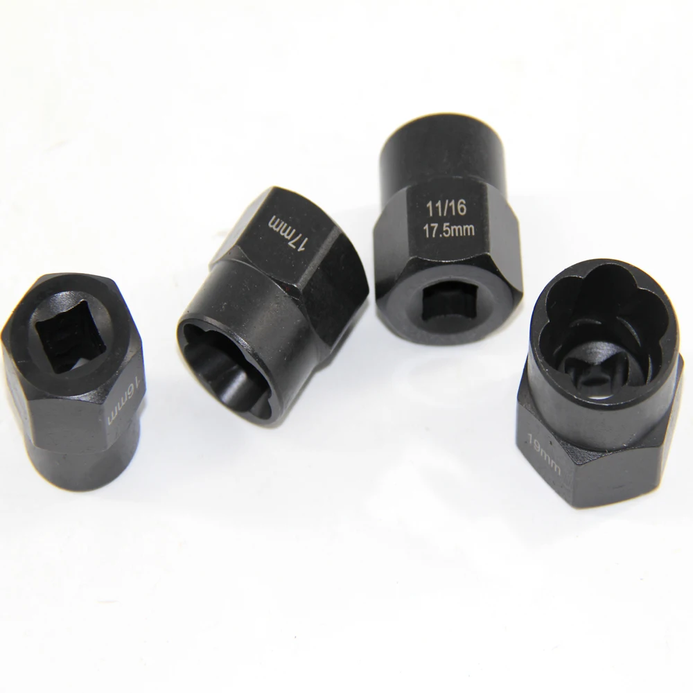 13 Pcs 3/8in. ไดรฟ์ซ็อกเก็ต Twist ชุดล็อคล้อ Nut Remover สูง Bolt Nut Extractor ชุด6-19มม.