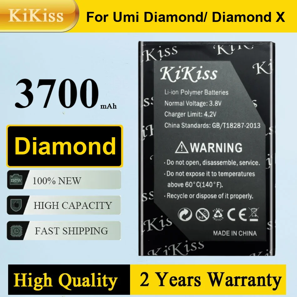 

3700Mah Kikiss Battery Diamond For Umidigi Umi X