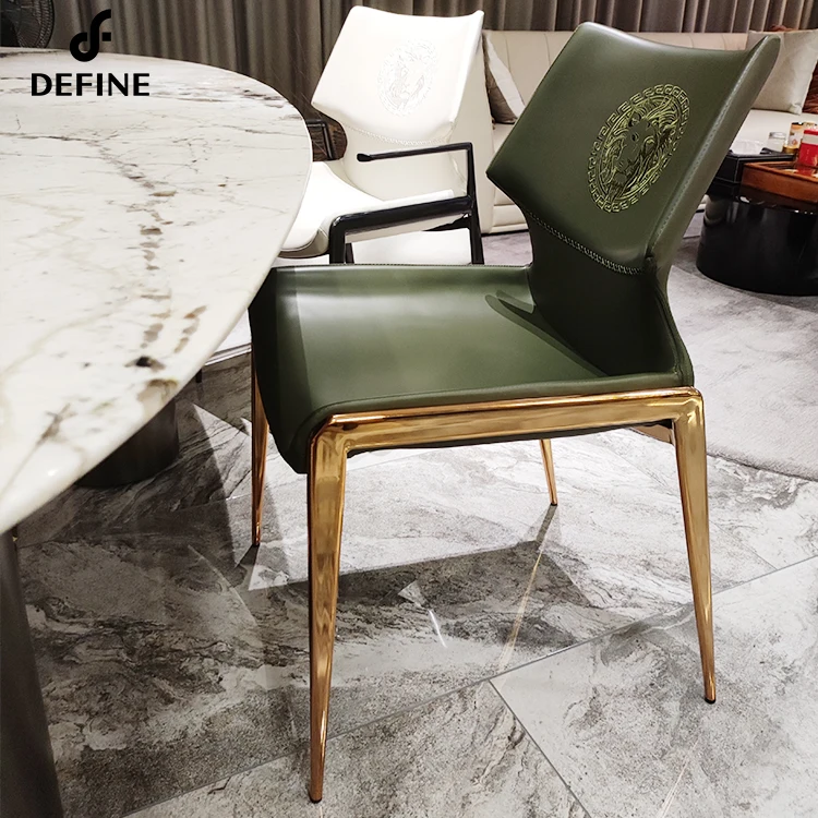 Dining Room Chairs with Arms Metal Base Restaurant Modern Dining Chair