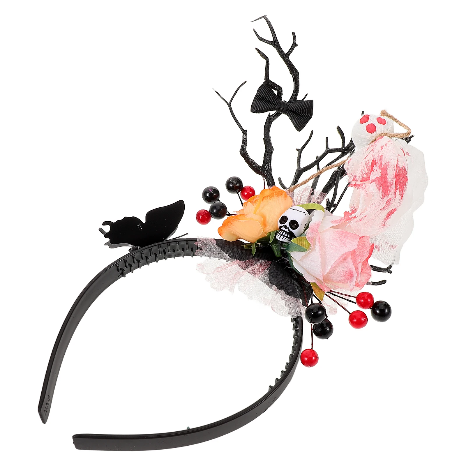 

Halloween Ghost Skull Deer Antlers Butterfly Spooky Costume Hair Accessories Lightweight Comfortable Party Cosplay Props Day Of