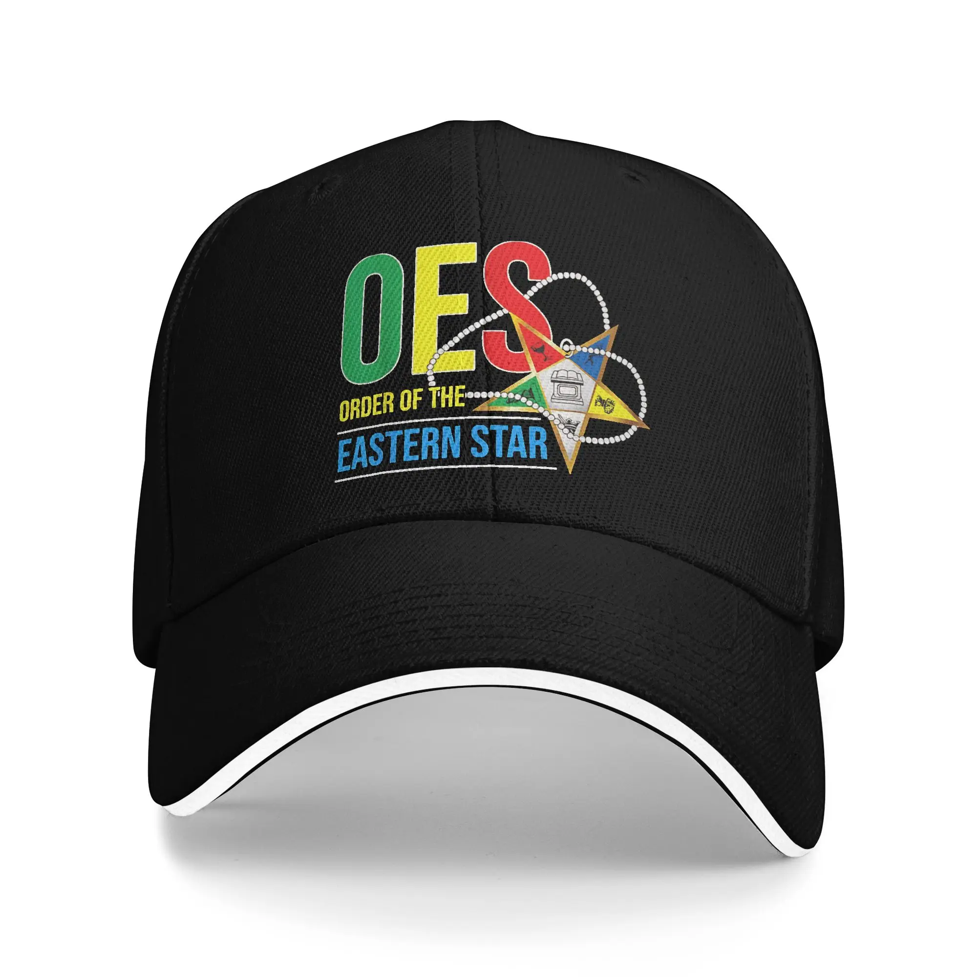 Order Of The Eastern Star OES Star Logo Symbol Mother's Day Sun Baseball Cap Summer Hip Hop Hats For Couple Women Snapback Cap