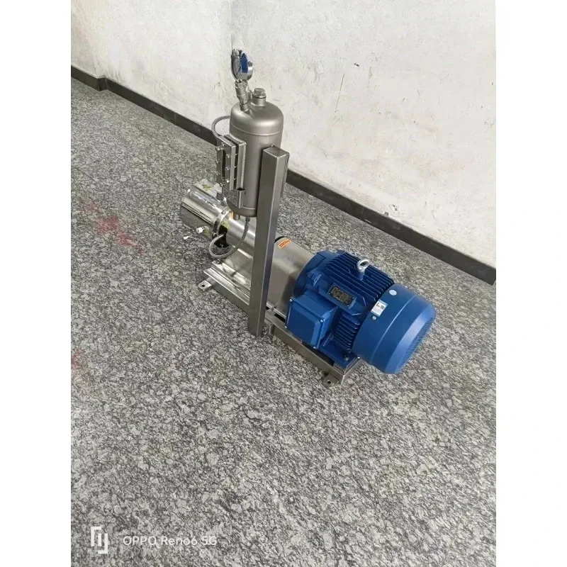 Pipeline type high shear homogeneous three-stage emulsifying pump,  grade stainless steel mixed emulsifying machine