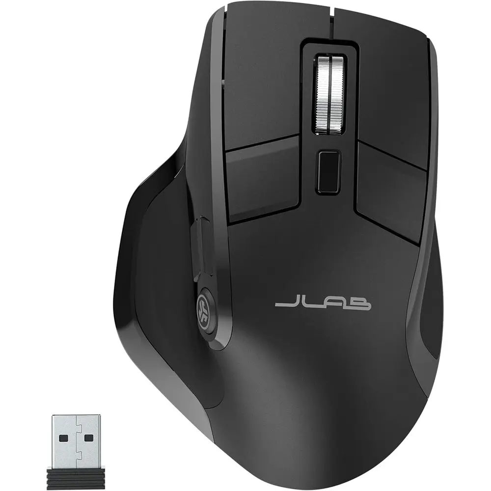 Wireless Mouse with Bluetooth or USB Connectivity, Multi-Device Support, OLED Display, Custom Profiles, Adjustable DPI, Full-Siz