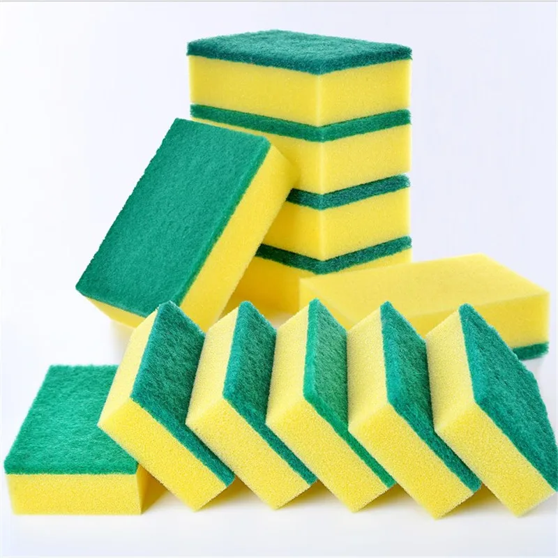 20pcs Kitchen Sponges For Dishes High Density Rectangular Dishwashing Sponge Kitchen Household Cleaning Cloth Durable Daily Use