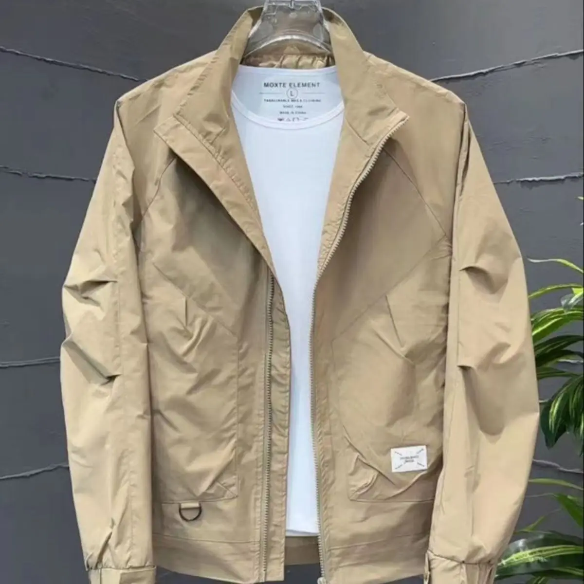 2026 New Man Summer Thin Style Ventilation Casual Solid Color Sunscreen Coat Trend Fashion All-match Loose Stand Collar Jacket