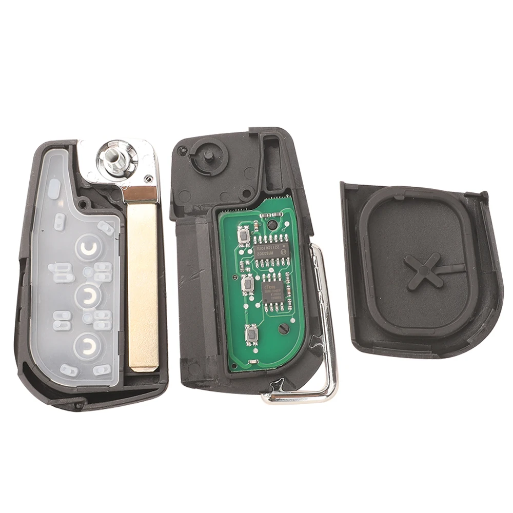 Jingyuqin السيارات مفتاح فوب التحكم 2/3 BTN H ID8A رقاقة 433Mhz FSK الوجه مفتاح السيارة عن بعد لتويوتا كورولا RAV4 ليفين 2018 + مع VA2