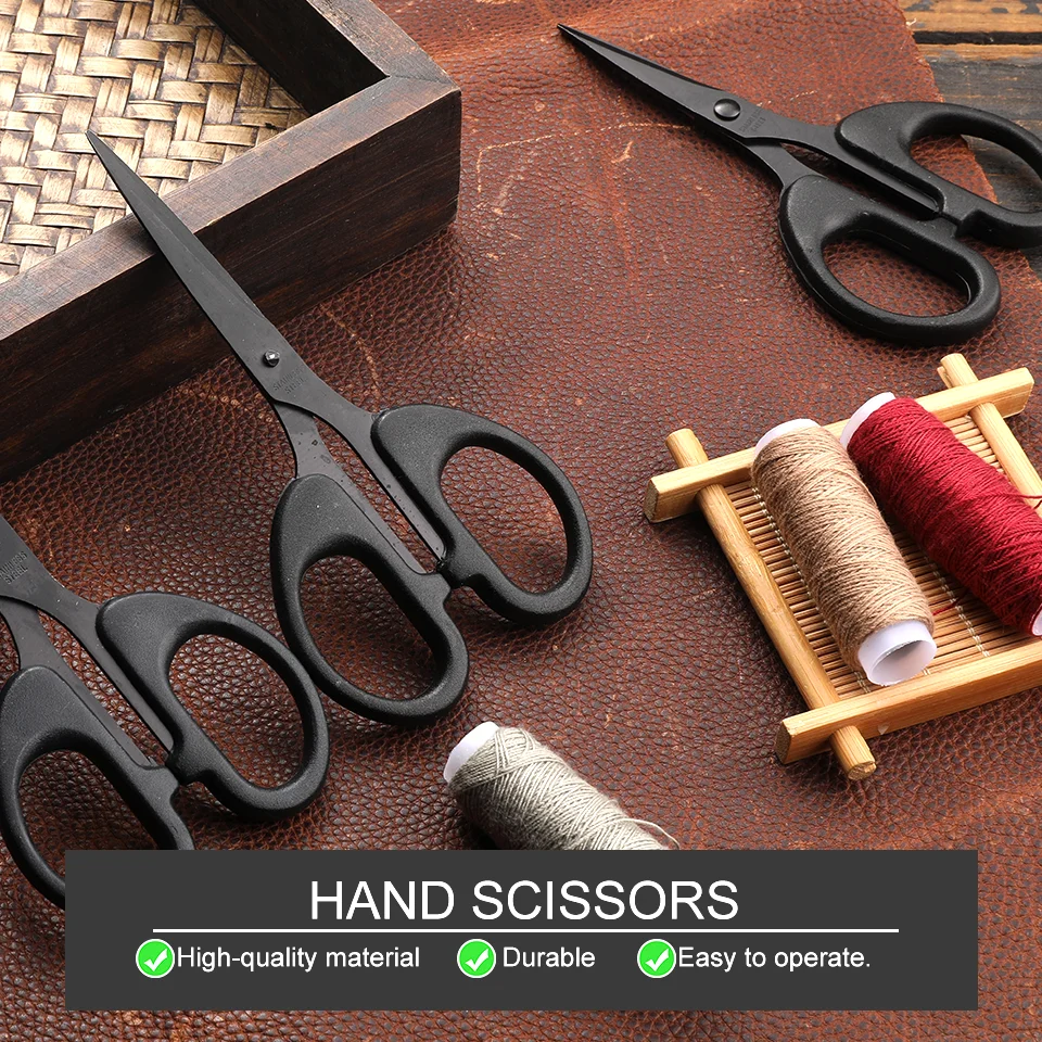 IMAZY مقص شفرة سوداء عالية الجودة حاد صغير مكتب قطع الورق القرطاسية للطلاب الحرف اليدوية اللوازم المدرسية #3