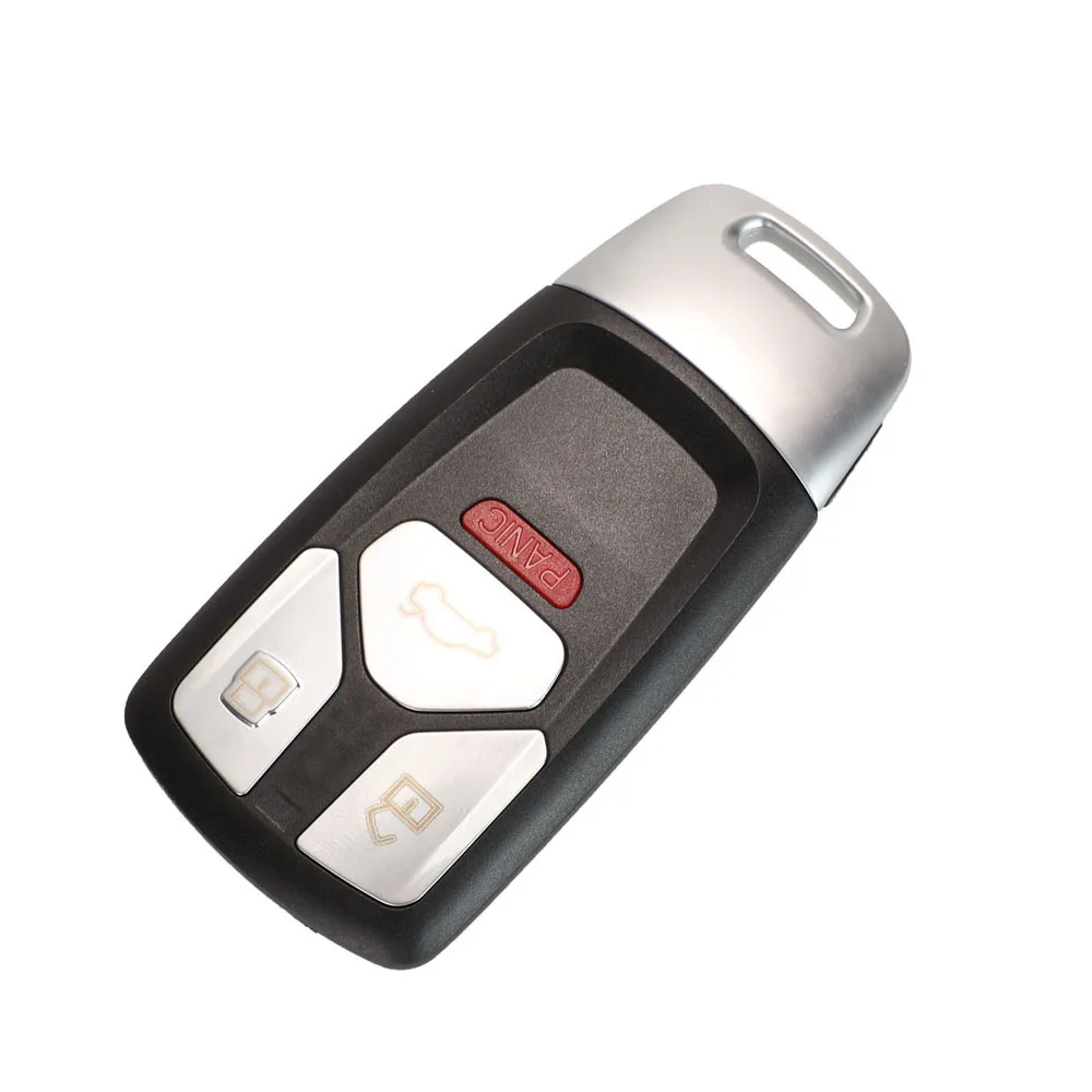 Remote Car Key Shell Fob Cover Case For Audi TT A4 A5 A4L S4 S5 Q3 Q5 Q7 SQ7 2016 2017 2018 2019 Smart Key No Logo 3/4 Button