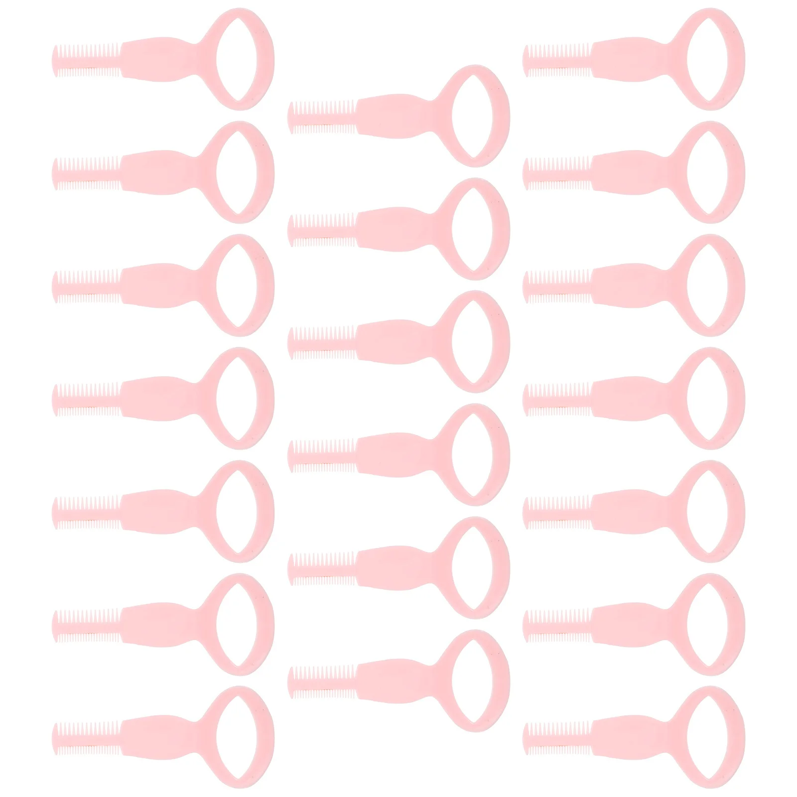 20 Stück Mascara Applikator Guide Shield Wiederverwendbarer Wimpernkamm Augenbrauenwerkzeug 3-in-1 Make-up-Anwendung Essential