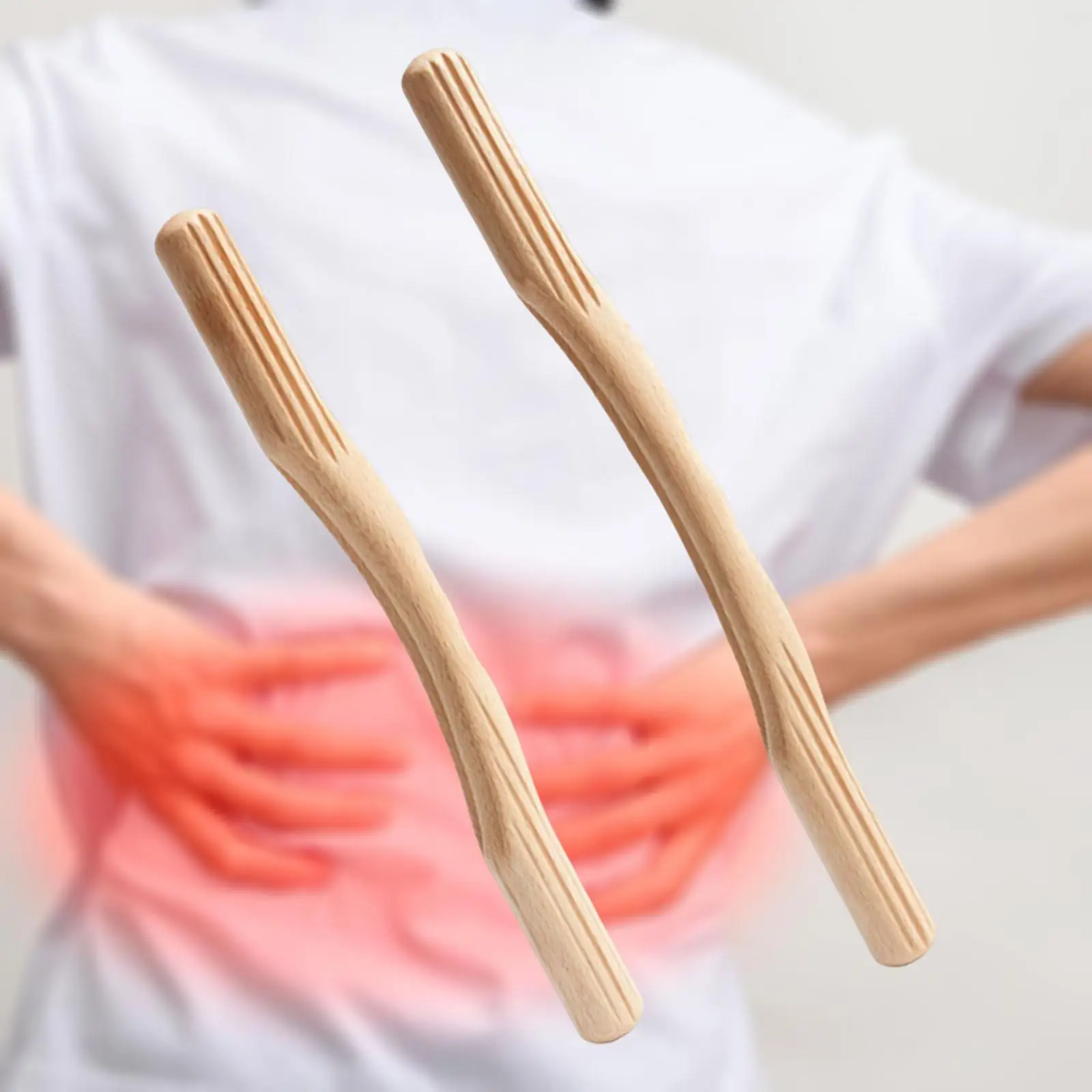 أداة كشط عصا كشط جواشا الخشبية لاسترخاء العضلات