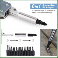 NexTool 6 In 1 Wrench W1 Adjustable Multitool Wrench EDC Pocket Tools Kit Screwdriver Bit Set Folding Knife File Hand Tools