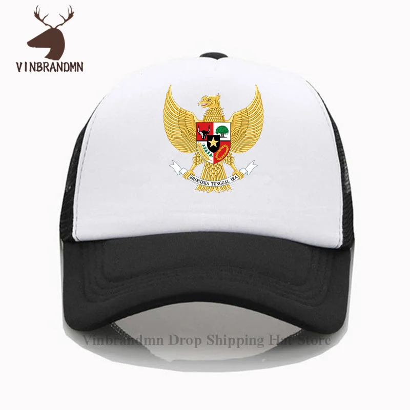 National emblem of Indonesia Garuda Pancasila baseball cap summer outdoor visor bucket hats New fashion 100% cotton fishing hats