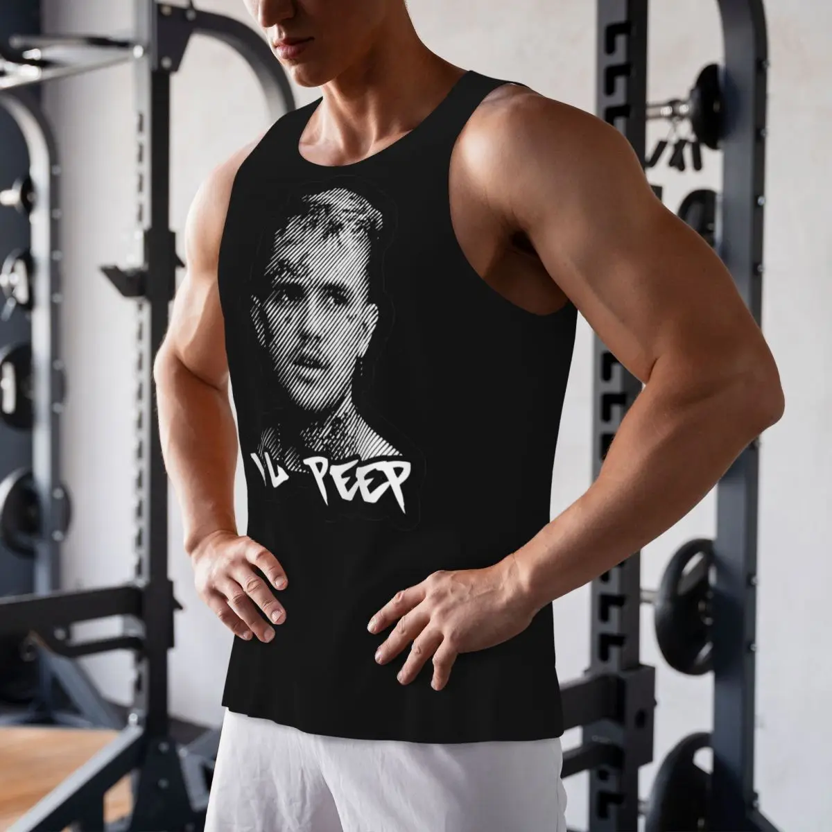 

Quick Dry Logo Lil Peep Gym Tank Muscle Sleeveless Shirt Bodybuilding Breathable Vest