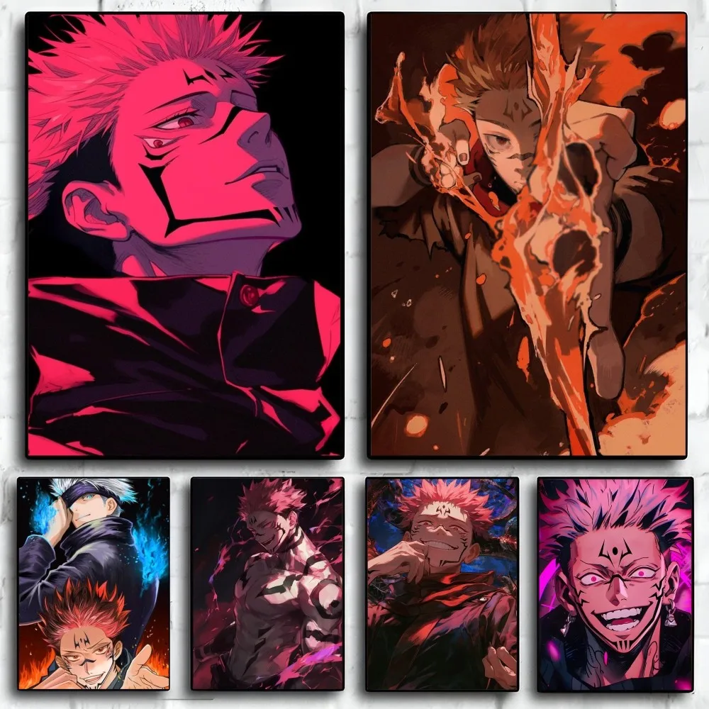 

Sukuna Jujutsu Kaisen Poster Paper Print Home Living Room Bedroom Entrance Bar Restaurant Cafe Art Painting Decoration