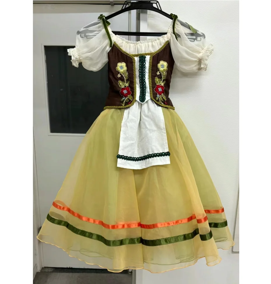 2024 New Giselle Gopelia Variations tutu private custom adult children performance competition dress women's costume