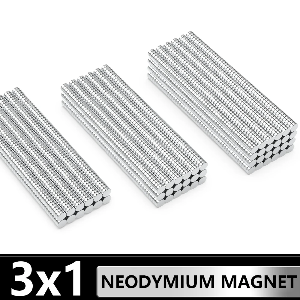 

10~2000Pcs Small Round Magnet 3x1 Permanent NdFeB Super Strong Powerful Magnets imans N35 3mm x 1mm Neodymium Magnet