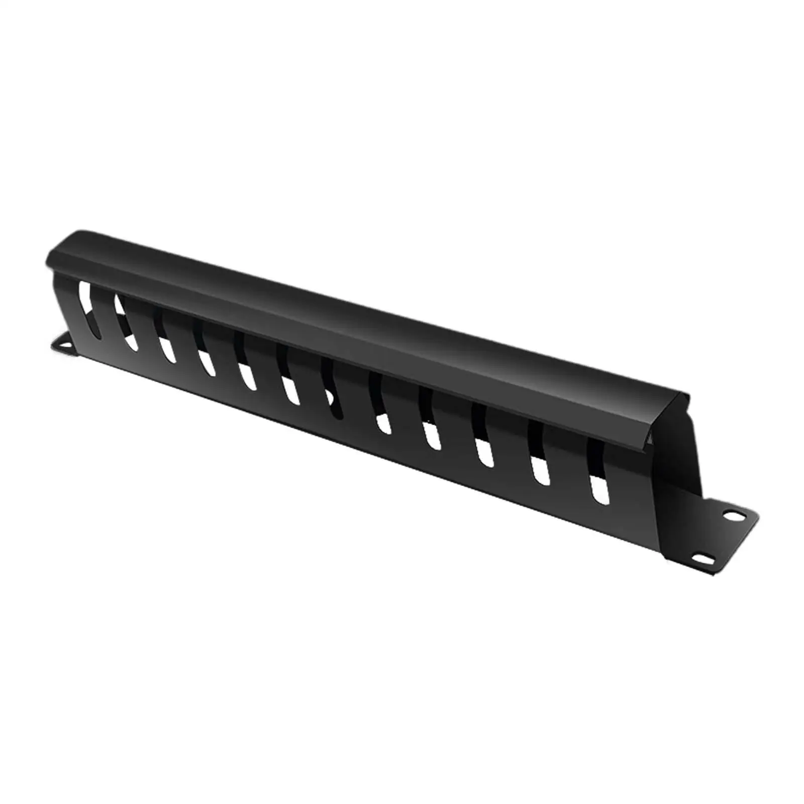 Cable Server Rack Metal Study Rooms under Desk Tray Desk Cable Tray for 1U/2U 19inch 24 Slot Cord Manager Panel Cable Organizer