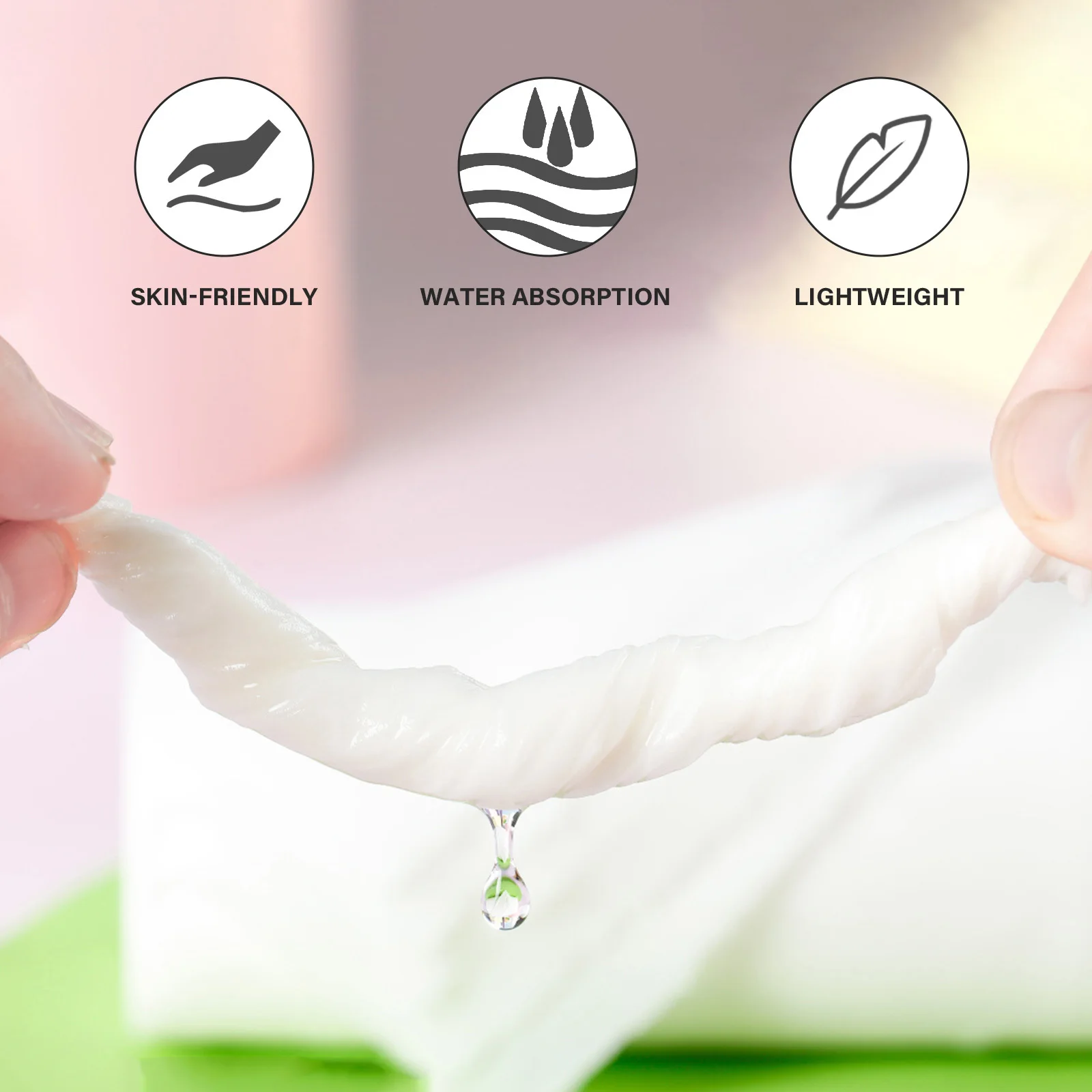 

100Pcs Compressed Towel Biodegradable Organic Face Body Skin Soft Disposable Traveling Camping Wash Cloth Capsules