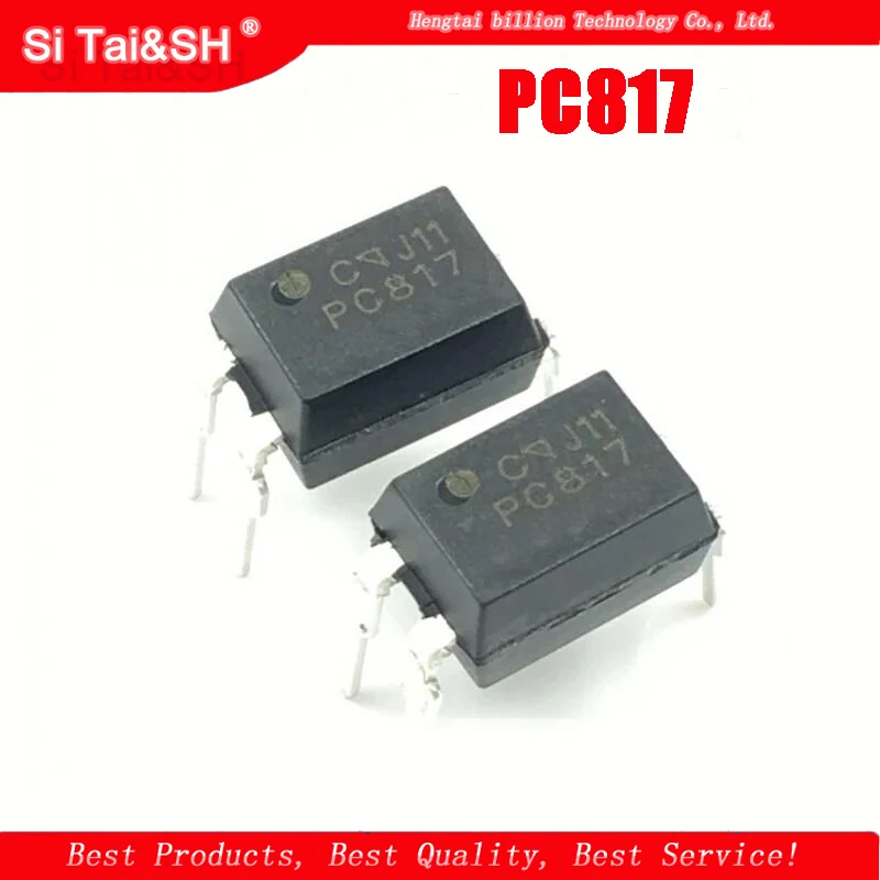 50PCS PC817C Black plastic protective case For DIP4 PC817-C DIP PC817 C new and original