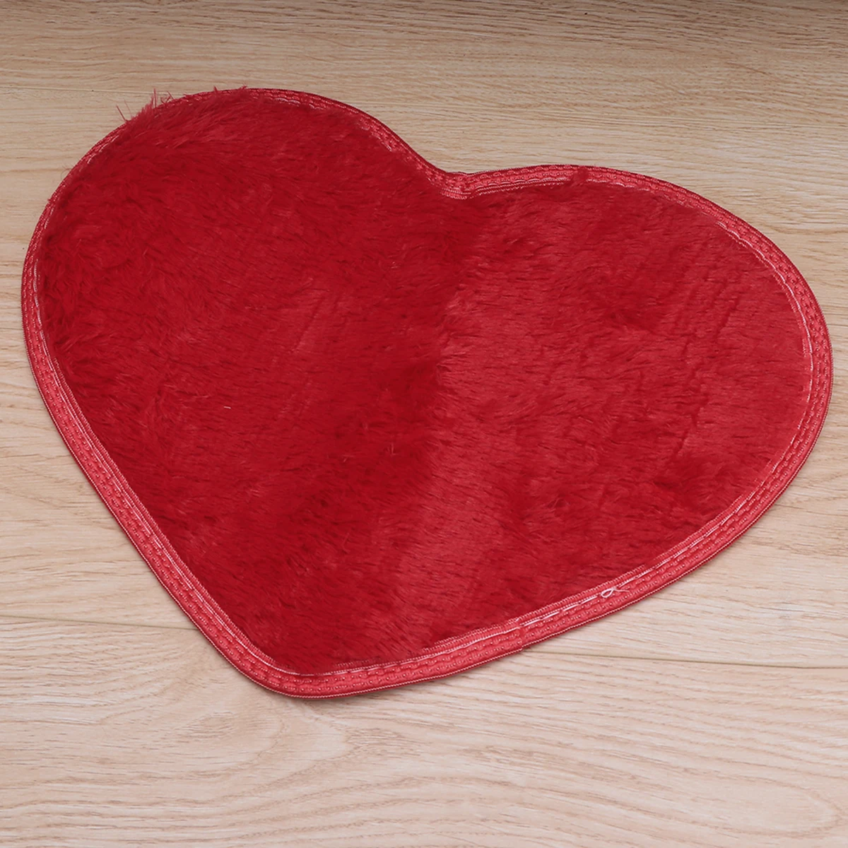 

Mat 30x40cm Heart Shape Silky Machine Washable Placemat Carpet Soft Anti Slip Bedroom Living Room Bathroom Camping
