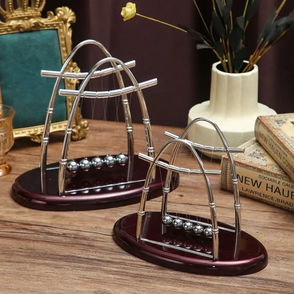 

Physics Science Pendulum Cradle Decor Desktop Toys Perpetual Motion Metal Pendulum Ball Fun Development Educational