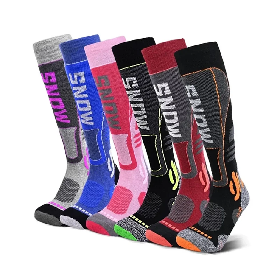 

High Quality Merino Wool Knee High Long Ski Socks Men Women Winter Outdoor Thermal Hiking Snowboard Thicken Warm Sports Socks