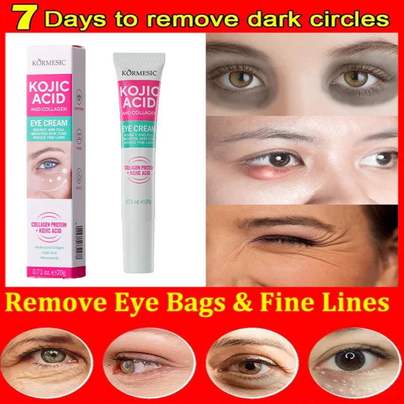 Collagen Eye Cream Remove Eyes Bags Anti Dark Circles Puffiness Reduce Wrinkle Moisturizing Firming Beauty Eyes SkinCare Product