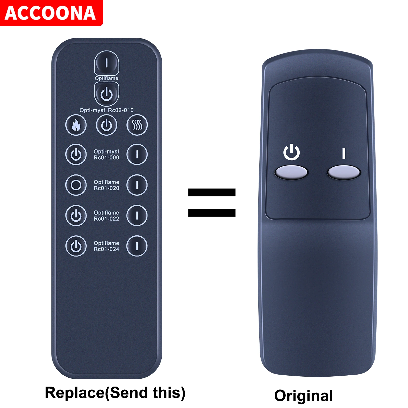 

Replacement Remote Control For Dimplex RC01-024 RC01-008 Electric Fires