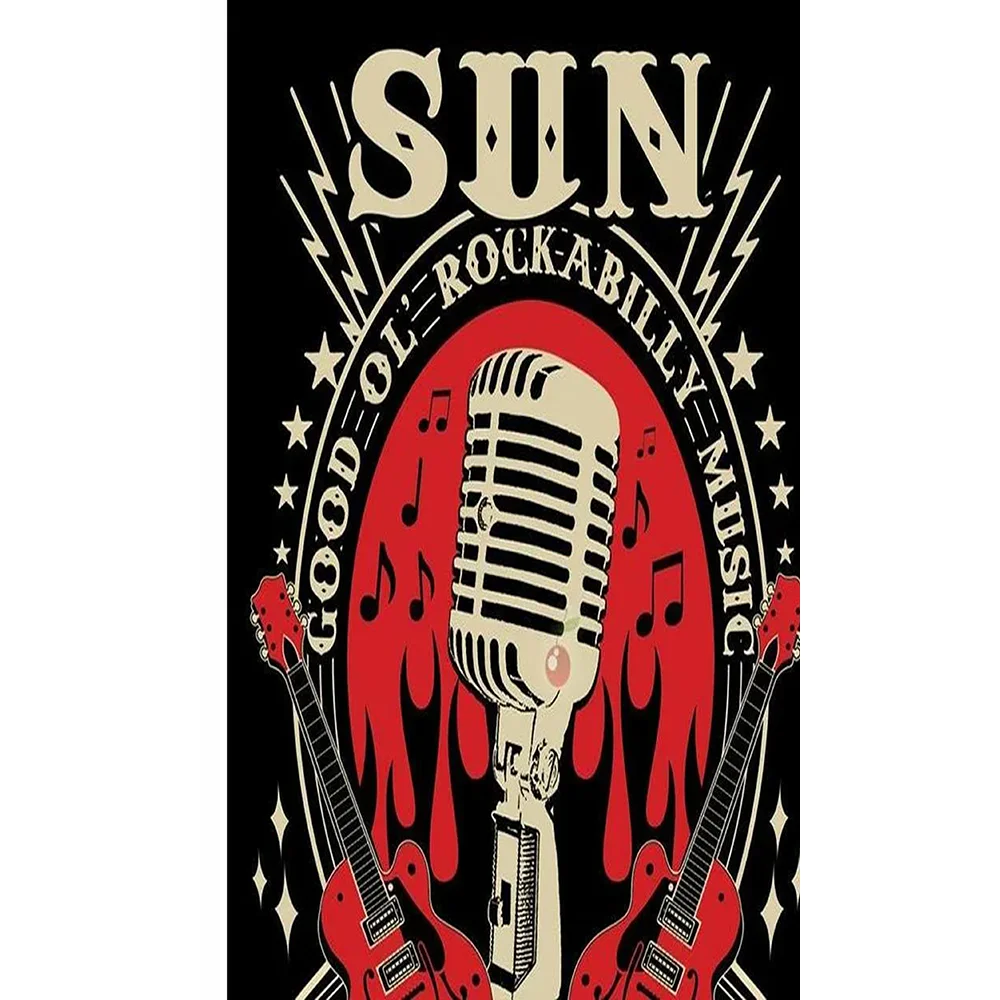 SUN BANNER For 3'X5' OR 2X3FT CUSTOM ROCK ROLL MUSIC Flag