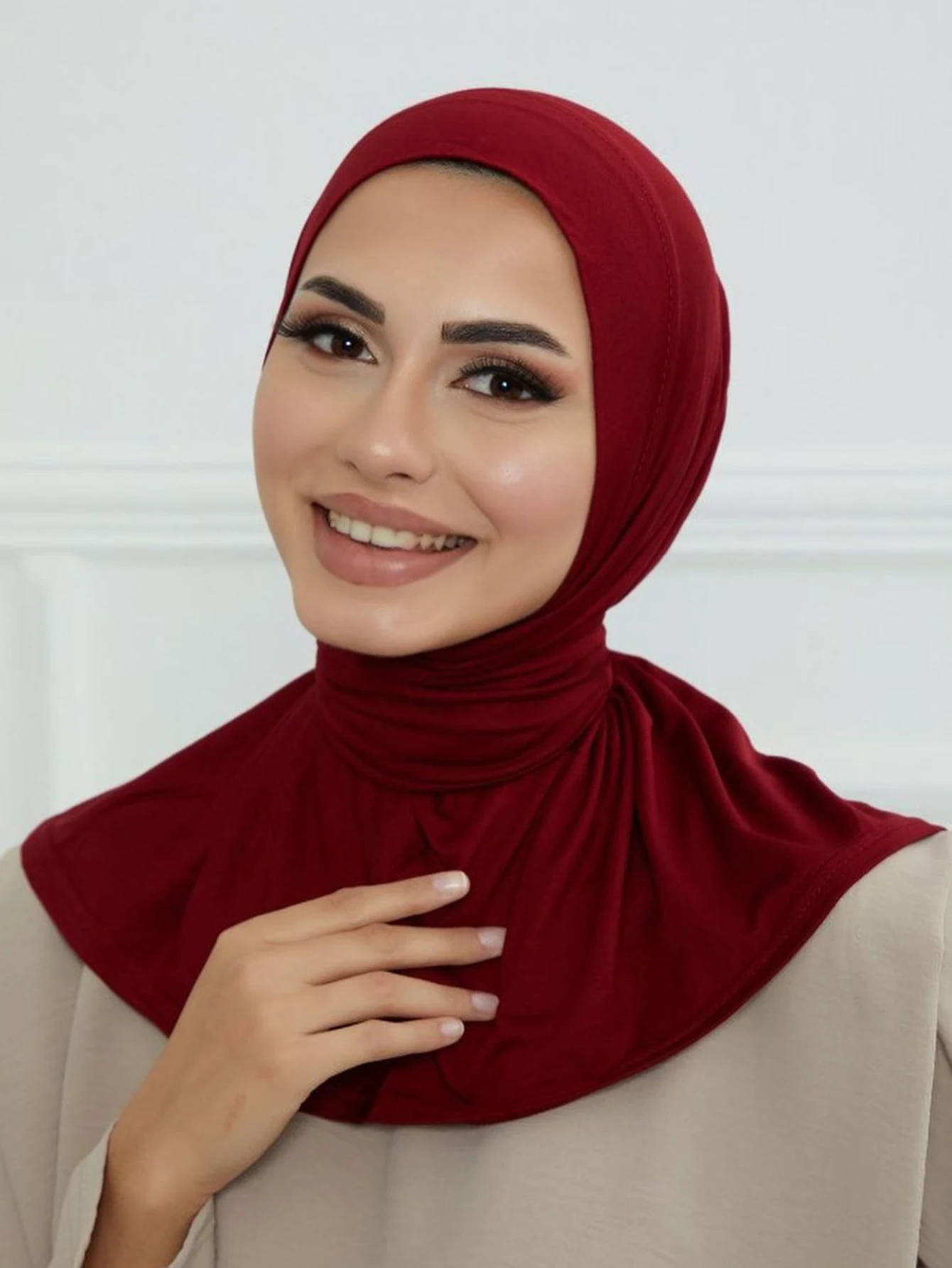 Ready to Wear Snap Fastener Instant Hijab for Muslim Women Full Cover Head Wraps Scarf Islam Turban Caps Turbante Mujer