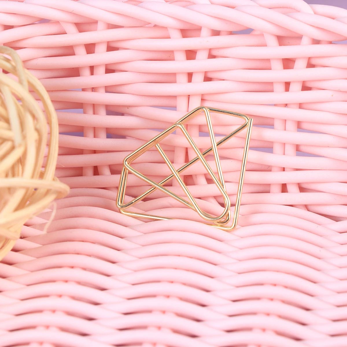

8Pcs Colorful Bright Diamond Paper Clips Versatile Metal Clips For Papers School Office Accessories