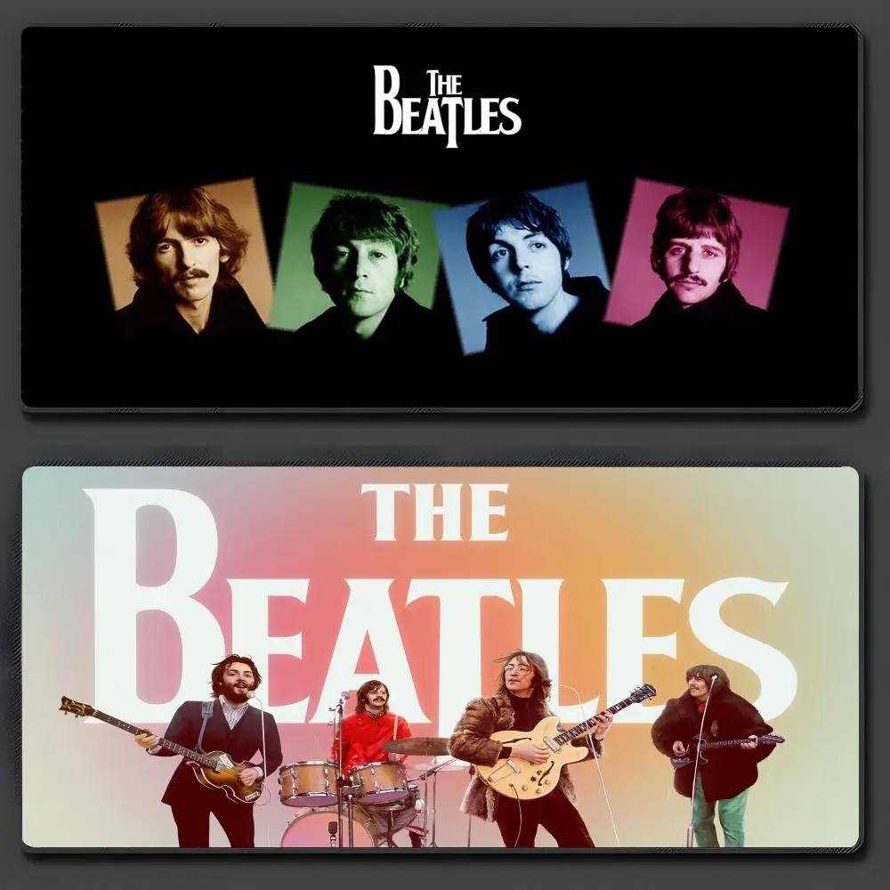 The B-Beatles Band Mouse Pads Large Anti-Slip Rubber Gaming MousePad Durable Desk Pad Thick Seam Edge Suitable For Office And Ga