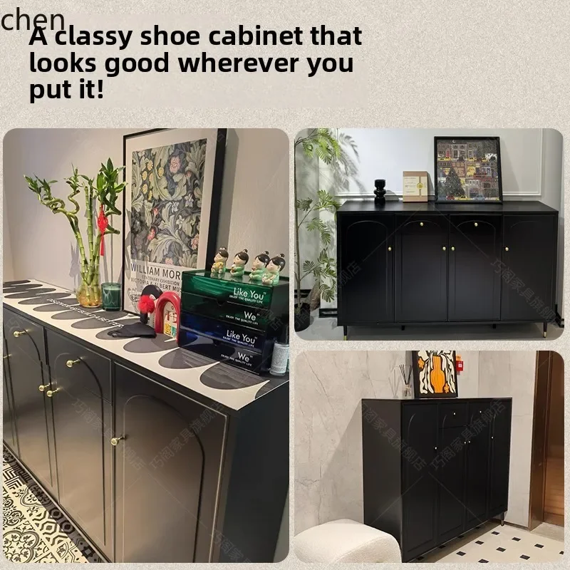 home shoe cabinet, home door porch cabinet integrated against the wall good-looking storage