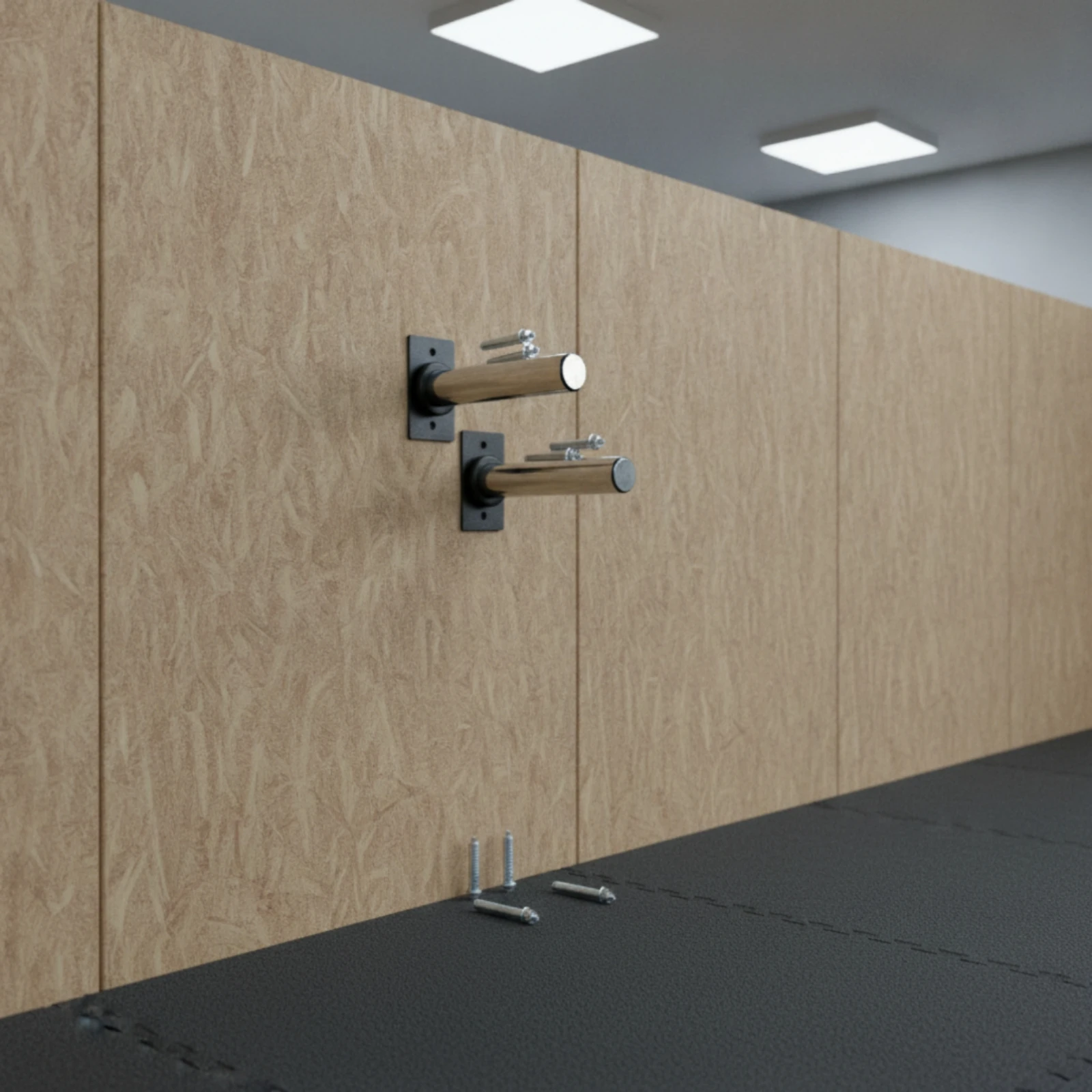 Wall-Mounted Stainless Steel Tube Bracket Polished Silver Stainless Steel Tube Bracket Hardware Fastener Matching Screws