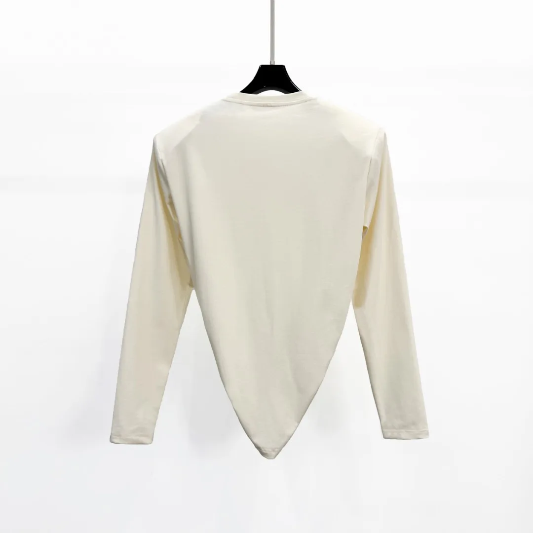 Y2K knot pattern long-sleeved T-shirt, 2026 autumn-winter new style elegant and fashionable casual and versatile women's top