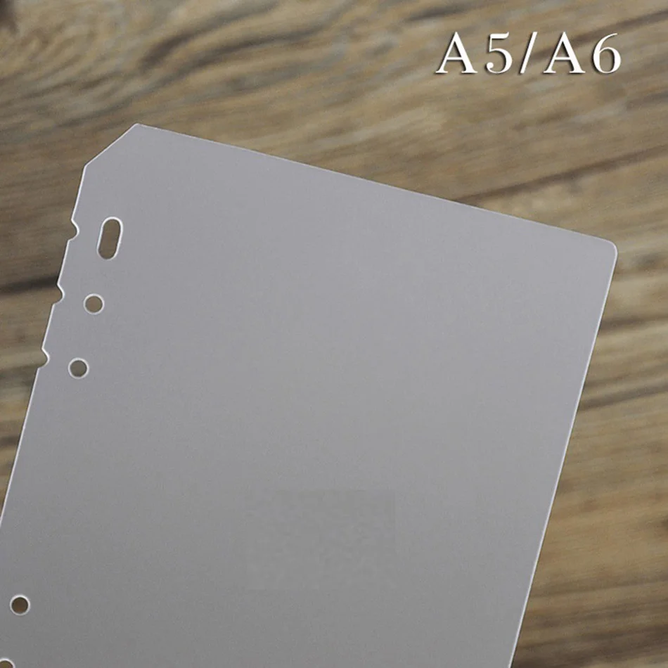 A5 A6 PP Matt Frosted Plate for Protecting Inner Paper Spacer for Planner Filofax Organizer Divider Separator Board Page