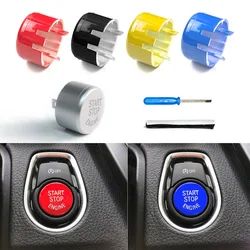 Engine START STOP Button Cover Key Decor For BMW 1 3 5 7 Series F20 F22 F30 F10 F11 F01 F02 F15 F16 F25 F26 F48 With OFF Button