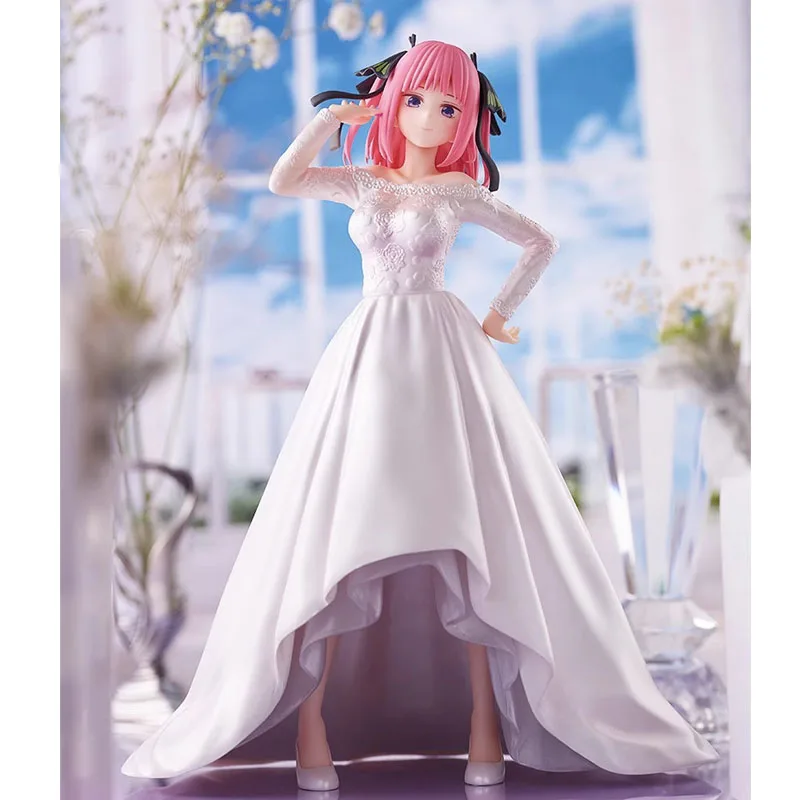 バンダイ-アニメーションのフィギュア,nakano ichka yot部分,ウェディングドレスのアクションフィギュア,子供のおもちゃ,ギフト